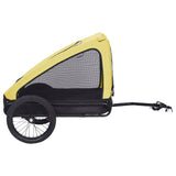 Yellow and Black Pet Bike Trailer