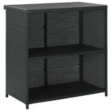 Set da Bar 3 pz in Polyrattan Nero