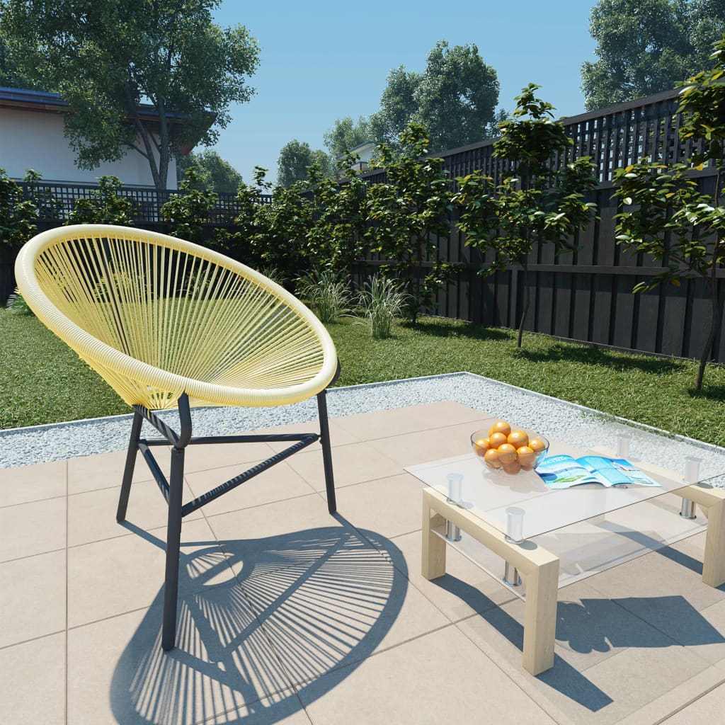 Sedia Acapulco da Giardino in Polyrattan Beige