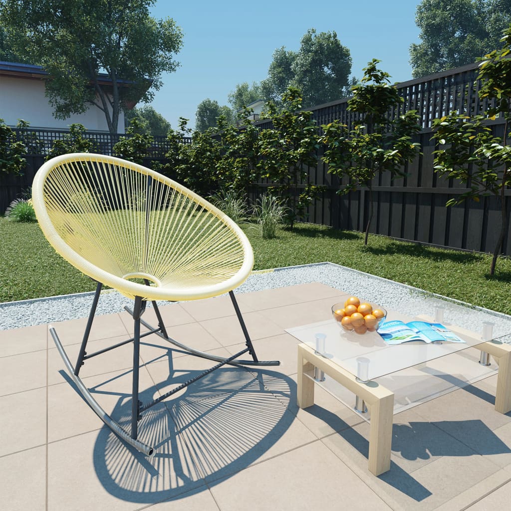 Sedia Acapulco per Giardino in Polyattan Beige