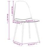 Sedie da Pranzo 2 pz 45x53,5x83 cm Nere in Similpelle