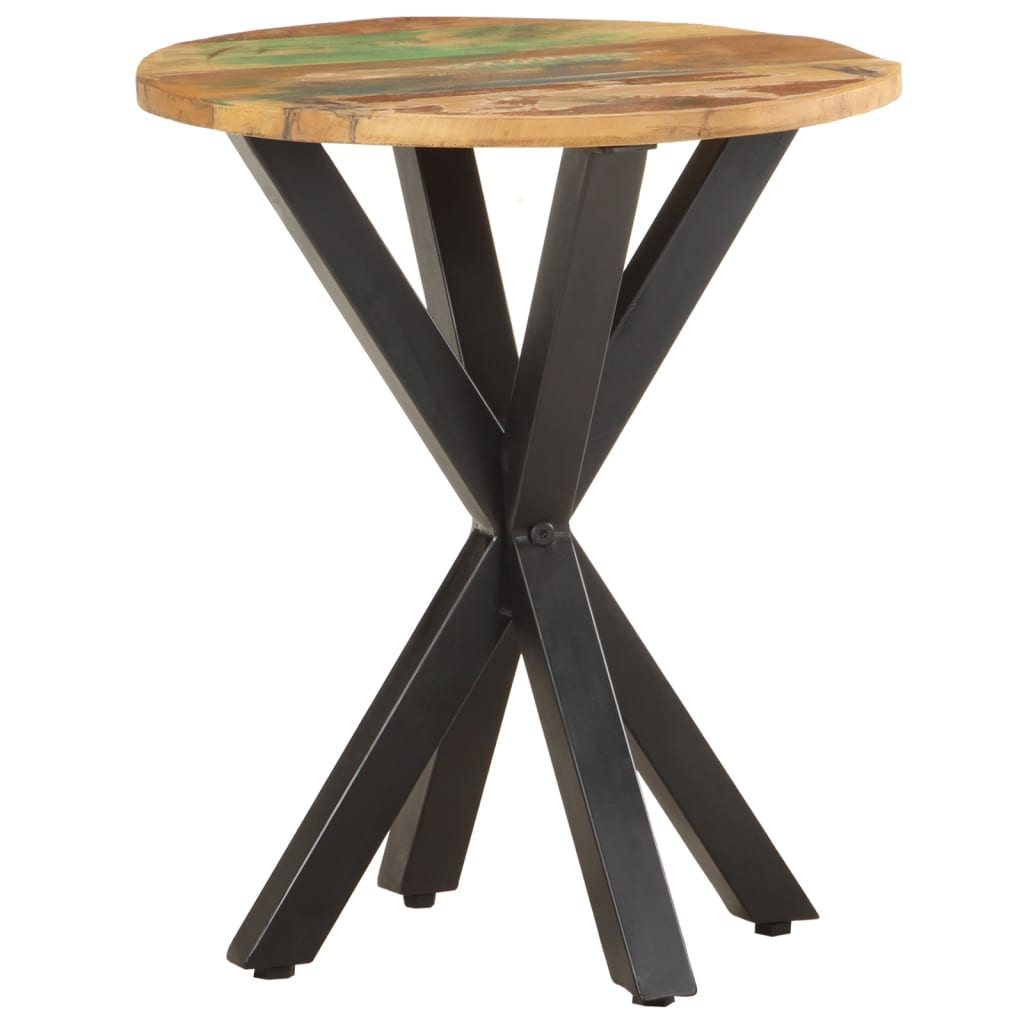 Tavolino di Servizio 48x48x56 cm in Legno Massello di Recupero