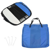 Box per Cani Pieghevole con Borsa Trasporto Blu 90x90x58 cm