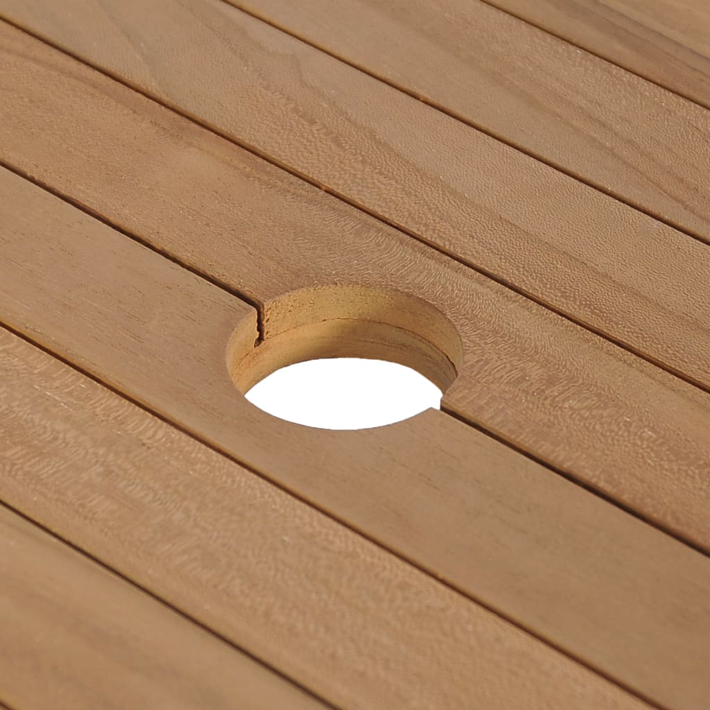 Armadietto da Bagno in Legno di Teak con Lavabo in Marmo Crema