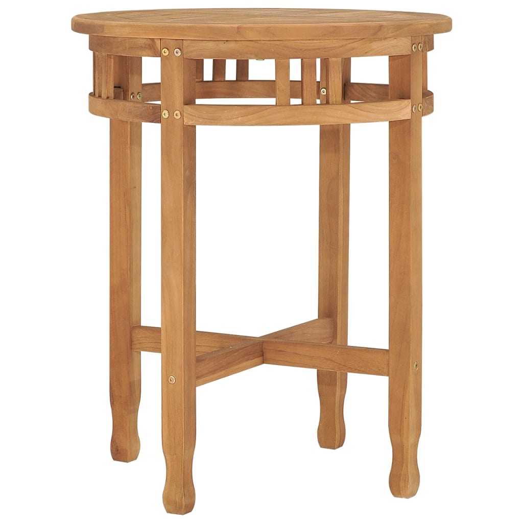 Tavolo da Bistrot Ø60x75,5 cm in Legno Massello di Teak