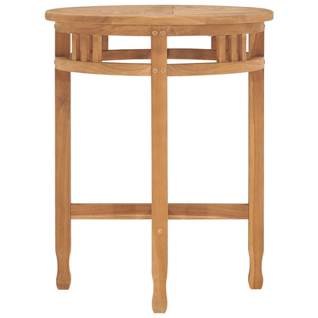 Tavolo da Bistrot Ø60x75,5 cm in Legno Massello di Teak