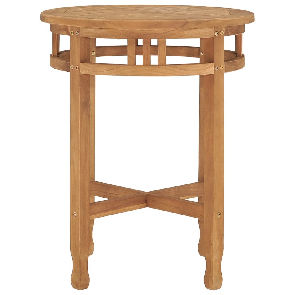 Tavolo da Bistrot Ø60x75,5 cm in Legno Massello di Teak