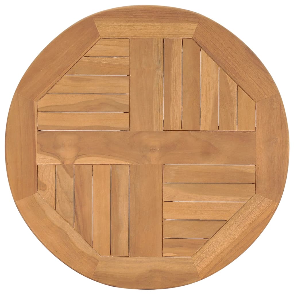 Tavolo da Bistrot Ø60x75,5 cm in Legno Massello di Teak