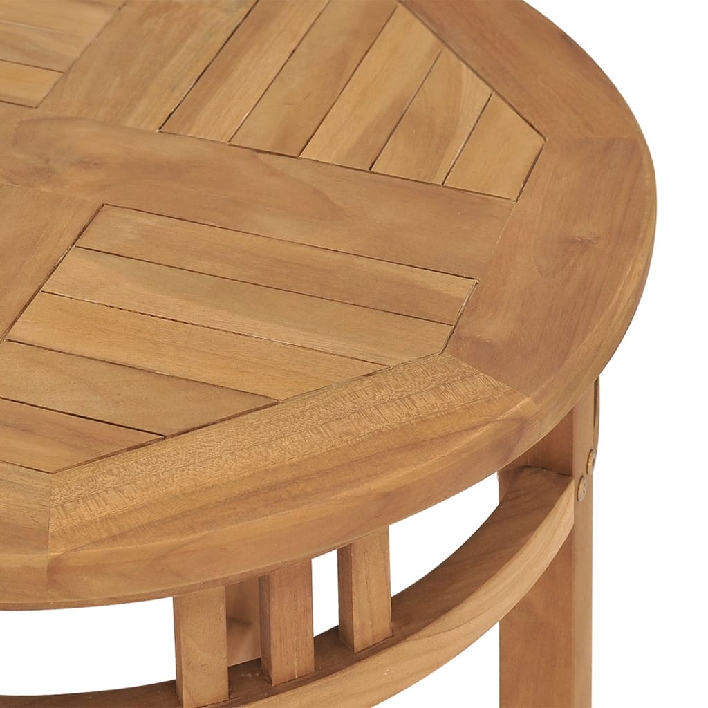 Tavolo da Bistrot Ø60x75,5 cm in Legno Massello di Teak