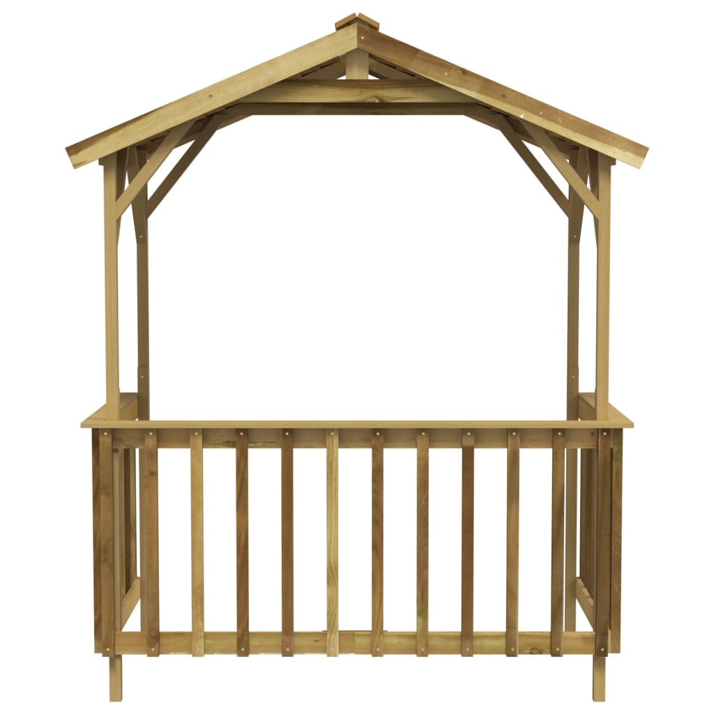 Capanno per Barbecue 163,5x93x210 cm in Pino Impregnato