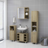 Mobile Bagno con Specchio Rovere Sonoma 62,5x20,5x64Multistrato