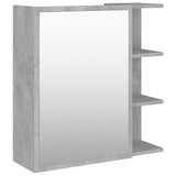 Mobile Bagno Specchio Grigio Cemento 62,5x20,5x64cm Multistrato