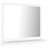 Specchio da Bagno Bianco 40x10,5x37 cm in Legno Multistrato