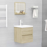 Specchio da Bagno Rovere Sonoma 40x10,5x37 cm Legno Multistrato