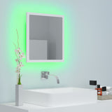 Specchio da Bagno con LED Bianco 40x8,5x37 cm in Acrilico