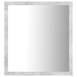 Specchio da Bagno a LED Grigio 40x8,5x37 cm in Acrilico