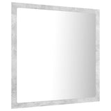 Specchio da Bagno a LED Grigio 40x8,5x37 cm in Acrilico