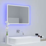 Specchio da Bagno con LED Bianco 60x8,5x37 cm in Acrilico