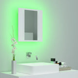 Specchio da Bagno con LED Bianco 40x12x45 cm in Acrilico