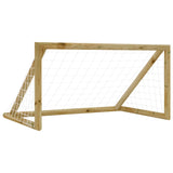 Porta da Calcio con Rete 160x80x100 cm Legno di Pino Impregnato