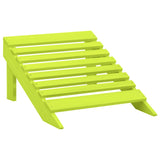 Sedia Giardino Adirondack con Ottomana Massello di Abete Verde