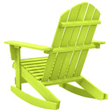 Sedia a Dondolo Giardino Adirondack in Legno di Abete Verde