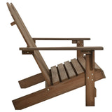 Sedia da Giardino Adirondack a 2 Posti Legno di Abete Marrone