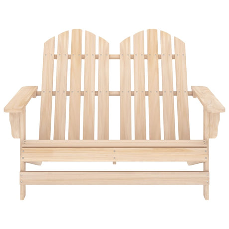 Sedia da Giardino Adirondack a 2 Posti in Legno di Abete