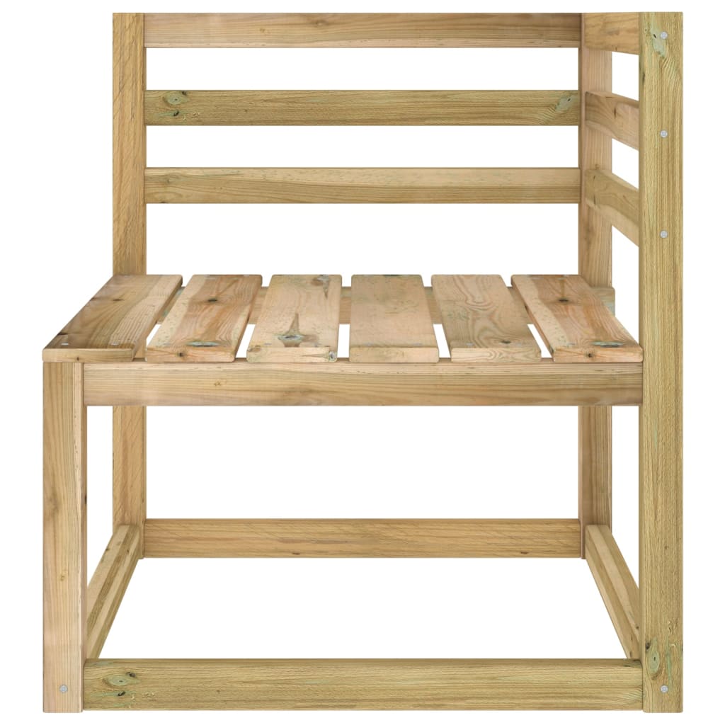 Divani Angolari da Giardino Pallet Legno Pino Impregnato Verde