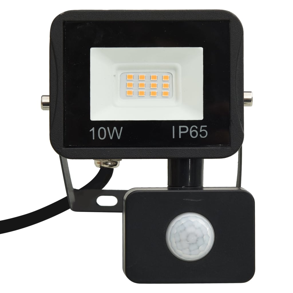 Faretto a LED con Sensore 10 W Bianco Caldo