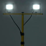 Faretto a LED con Treppiede 2x10 W Bianco Freddo