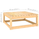 Set Salotto da Giardino 2 pz in Legno Massello di Pino