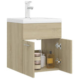 Mobile con Lavabo Integrato Rovere Sonoma in Legno Multistrato