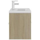 Mobile con Lavabo Integrato Rovere Sonoma in Legno Multistrato