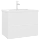 Mobile con Lavabo Integrato Bianco in Legno Multistrato