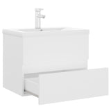 Mobile con Lavabo Integrato Bianco in Legno Multistrato