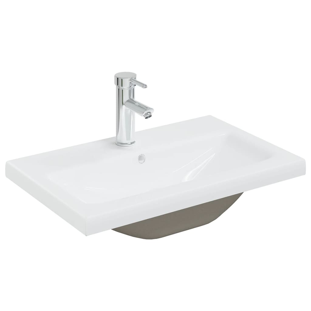 Mobile con Lavabo Integrato Bianco in Legno Multistrato