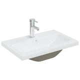 Mobile con Lavabo Integrato Grigio Cemento in Legno Multistrato