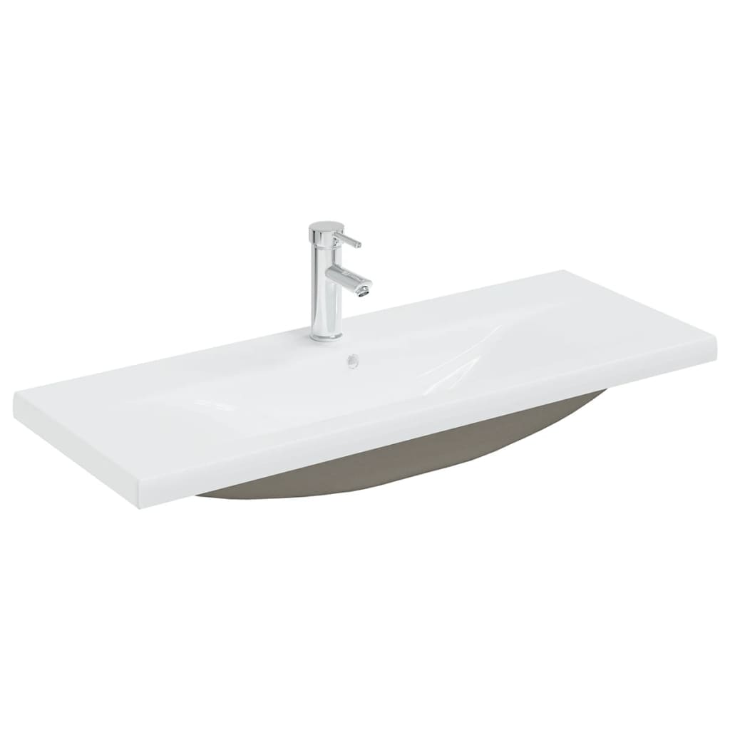 Mobile Bagno con Lavabo Integrato Bianco in Legno Multistrato