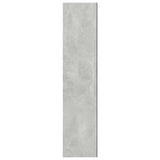 Armadietto a Specchio per Bagno 60x15x75 cm MDF Grigio Cemento