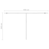Tenda da Sole Automatica Autoportante 450x300 cm Antracite
