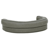 Materasso Ergonomico per Cani 75x53 cm Pile Effetto Lino Grigio