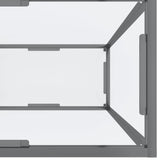 Tavolo Consolle Trasparente 160x35x75,5 cm in Vetro Temperato