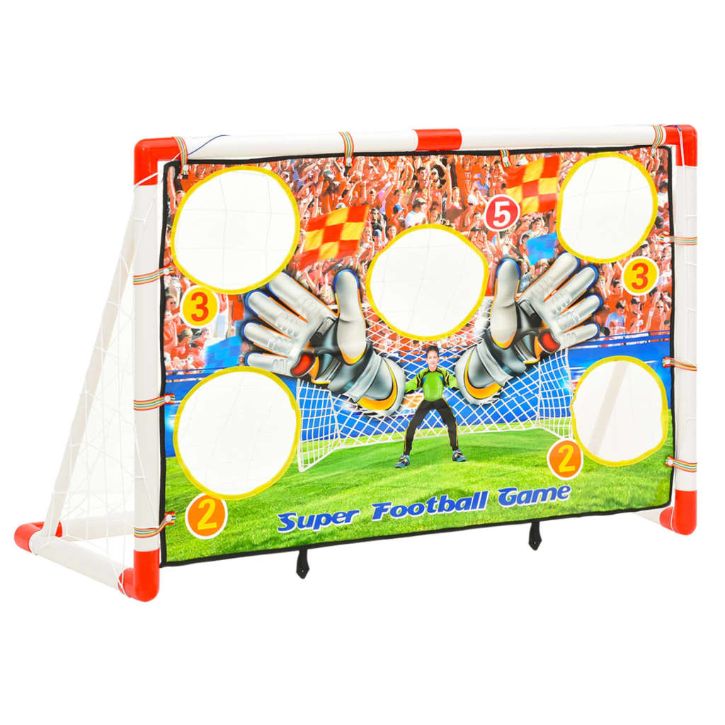 Set Porta da Calcio per Bambini con Pannello 120x51x77,5 cm