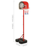 Set Gioco da Basket Portatile Regolabile 138,5-166 cm