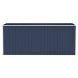 Capanno da Giardino a Parete Antracite 118x382x178 cm Acciaio