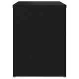 Comodino Nero 40x30x40 cm in Legno Multistrato