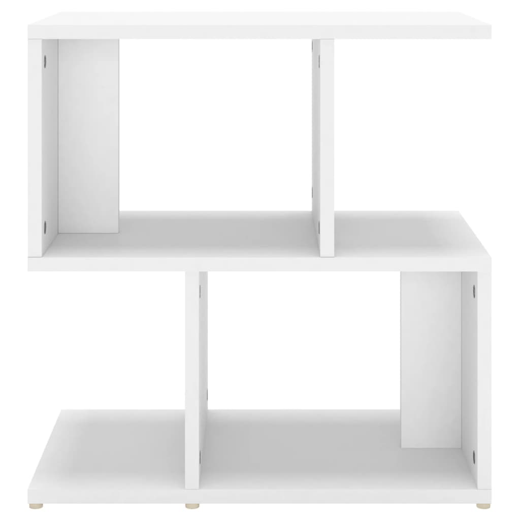 Comodino Bianco 50x30x51,5 cm in Legno Multistrato