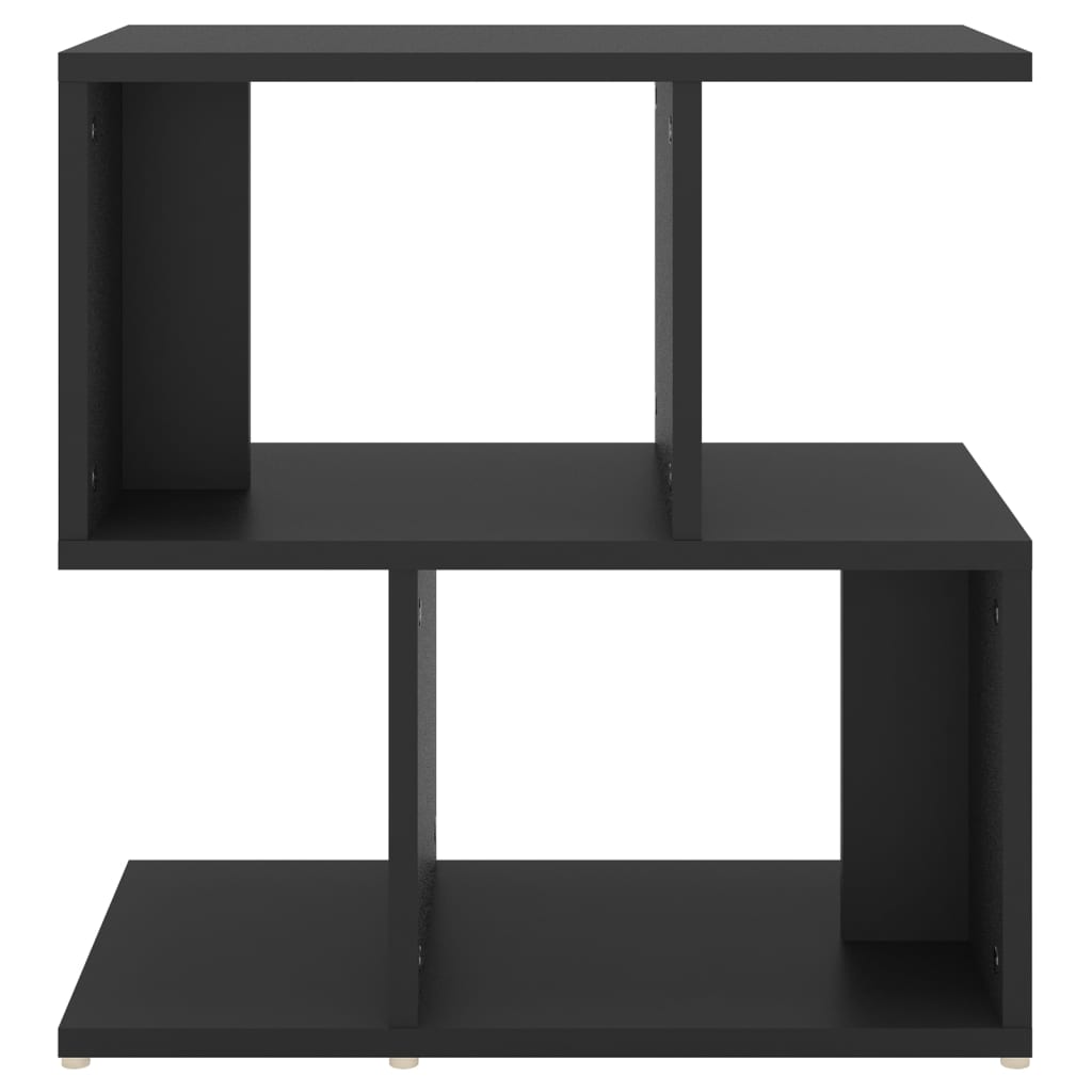 Comodino Nero 50x30x51,5 cm in Legno Multistrato