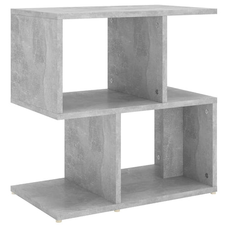 Comodino Grigio Cemento 50x30x51,5 cm in Legno Multistrato